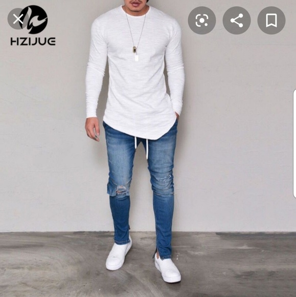 Vintage Other - NWT Hzijue Mens Crewneck Long Sleeve T Shirt